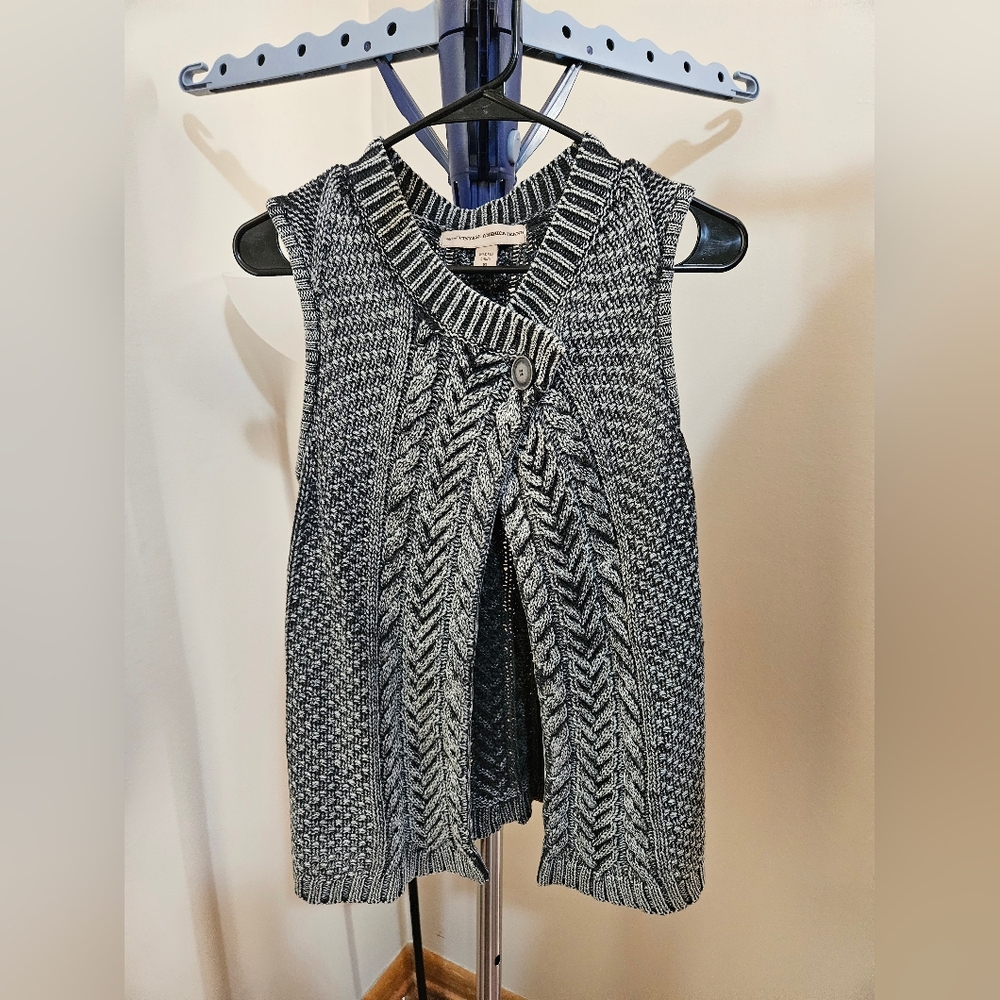 Nine West Vintage American Jeans Cable Knit Sweater Vest